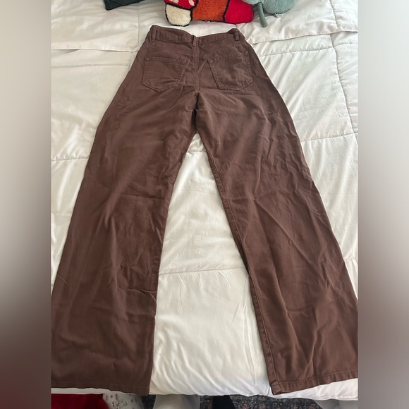 garage denim brown street wide leg jeans - Picture 6 of 6